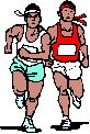 Clipart of two men running